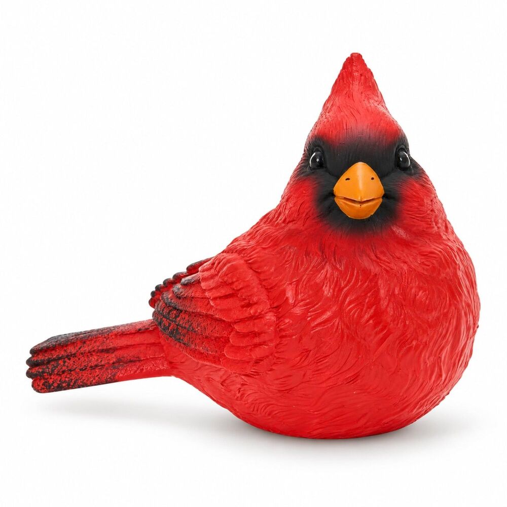 Amoiensis 8" Red Cardinal Figurine Memorial Gift for Home Garden Decor